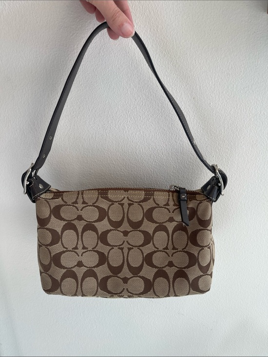 Coach Handbags - Vintage Coach Y2K Brown Signature Canvas Small Bag